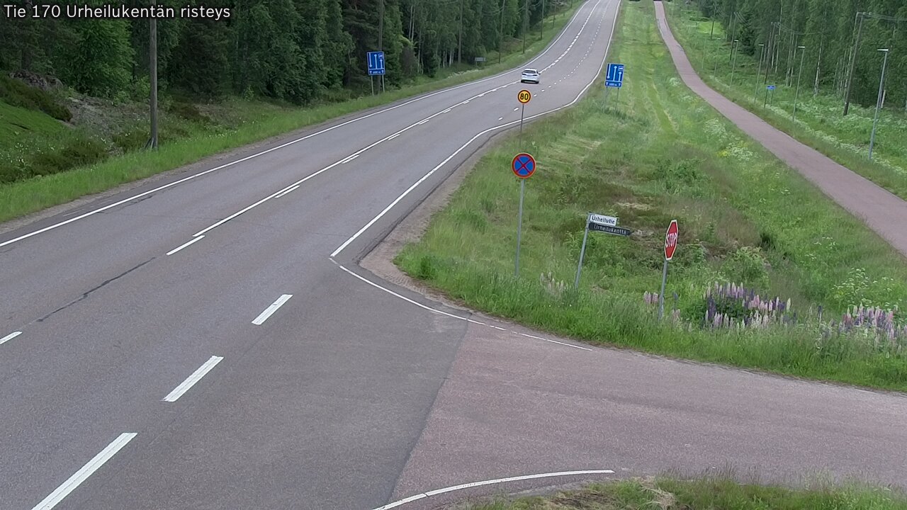 Kelikamerat Kuva Tie 170 Virolahti Urheilukentän risteys, Virolahti, Kymenlaakso