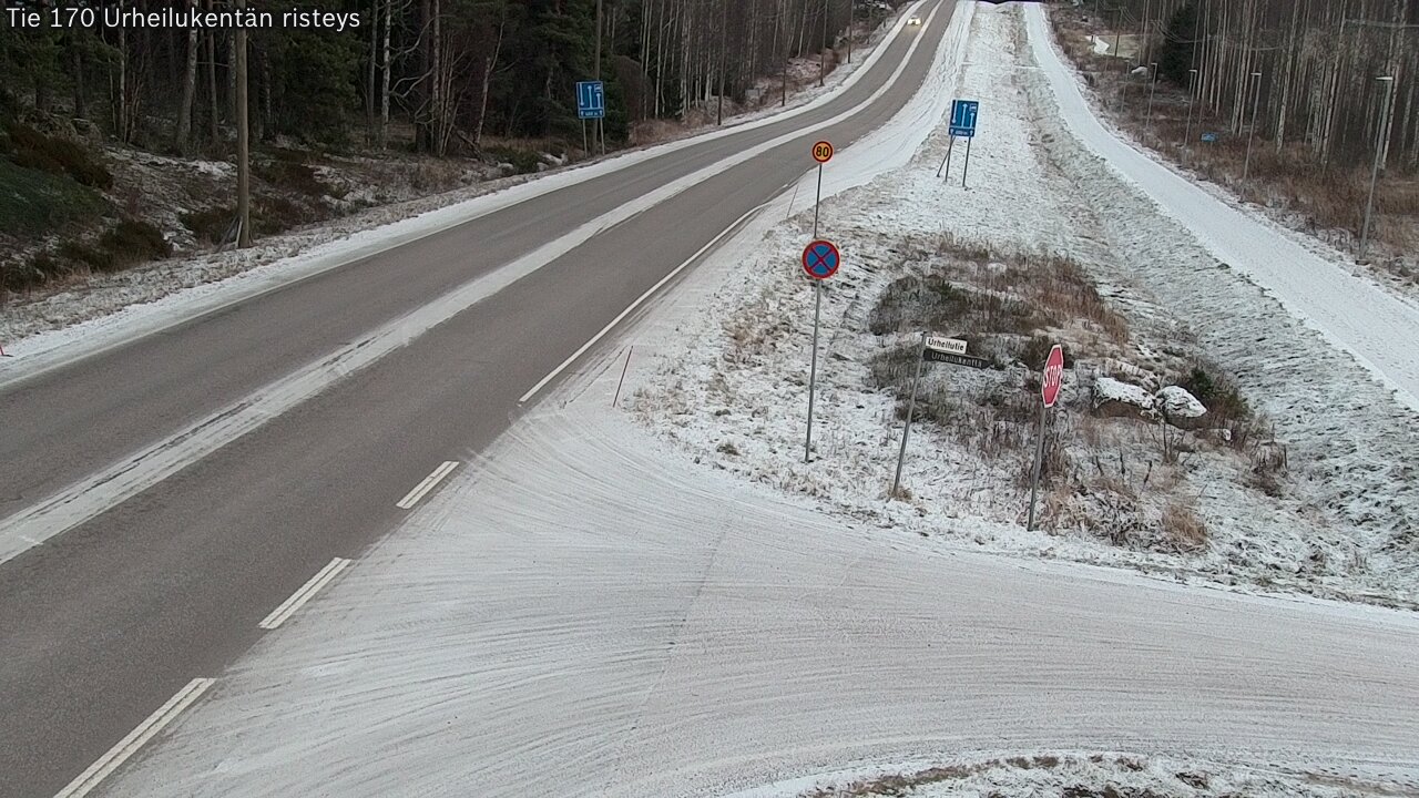 Kelikamerat Kuva Tie 170 Virolahti Urheilukentän risteys, Virolahti, Kymenlaakso