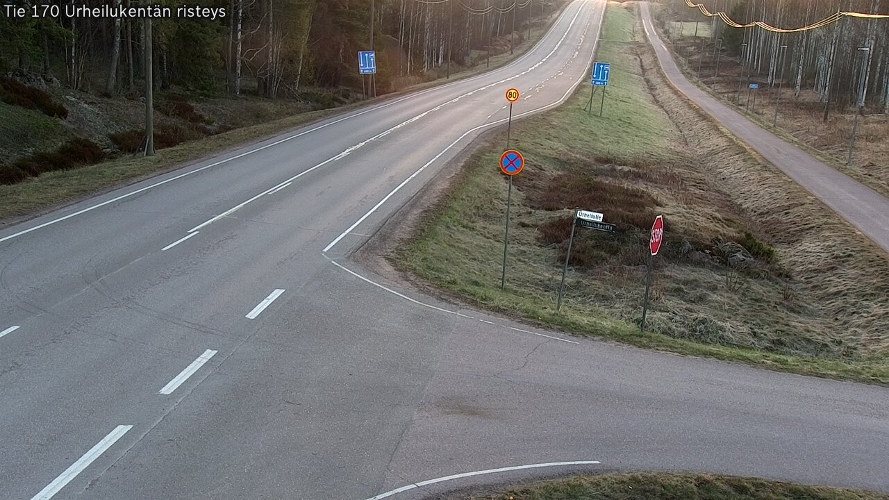 Weather Camera Image Road 170 Virolahti Sports field crossing, Virolahti, Kymenlaakso