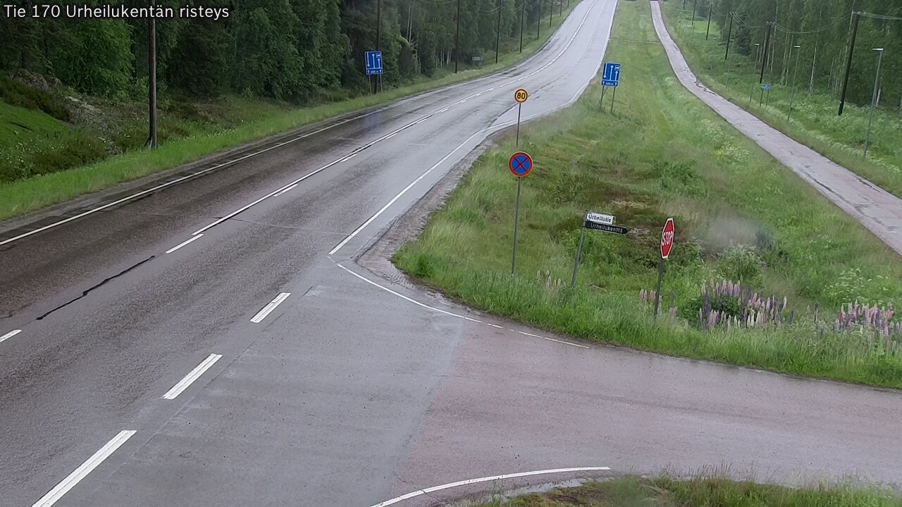 Kelikamerat Kuva Tie 170 Virolahti Urheilukentän risteys, Virolahti, Kymenlaakso
