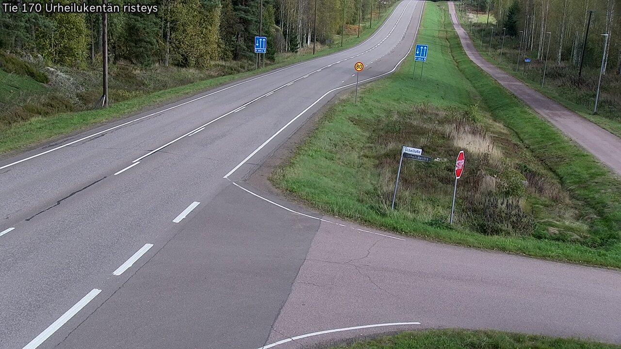 Kelikamerat Kuva Tie 170 Virolahti Urheilukentän risteys, Virolahti, Kymenlaakso