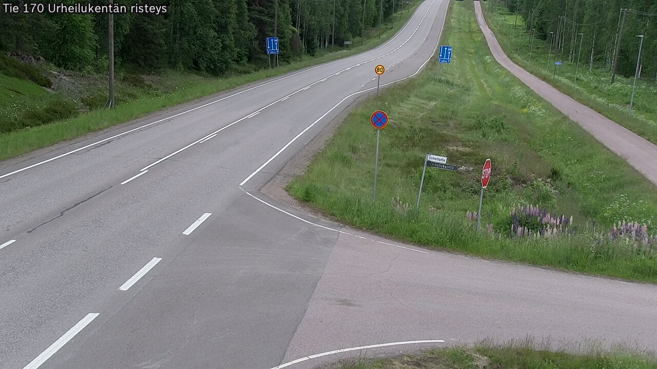 Kelikamerat Kuva Tie 170 Virolahti Urheilukentän risteys, Virolahti, Kymenlaakso