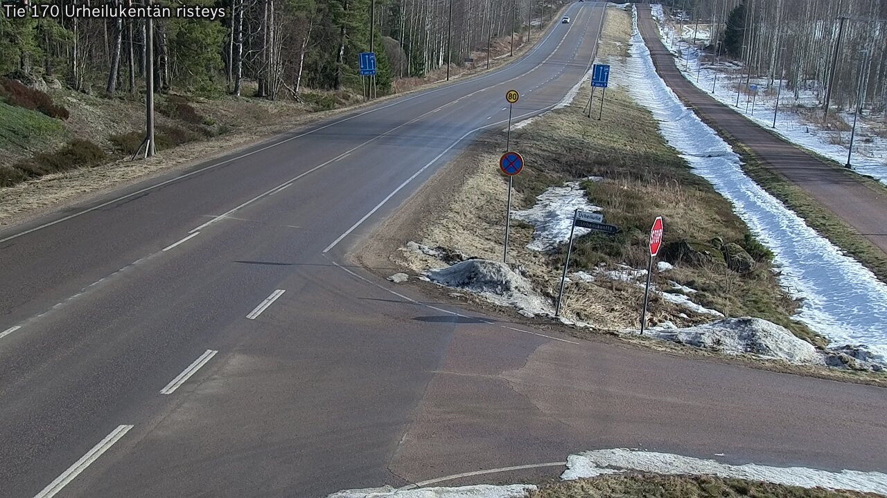 Kelikamerat Kuva Tie 170 Virolahti Urheilukentän risteys, Virolahti, Kymenlaakso