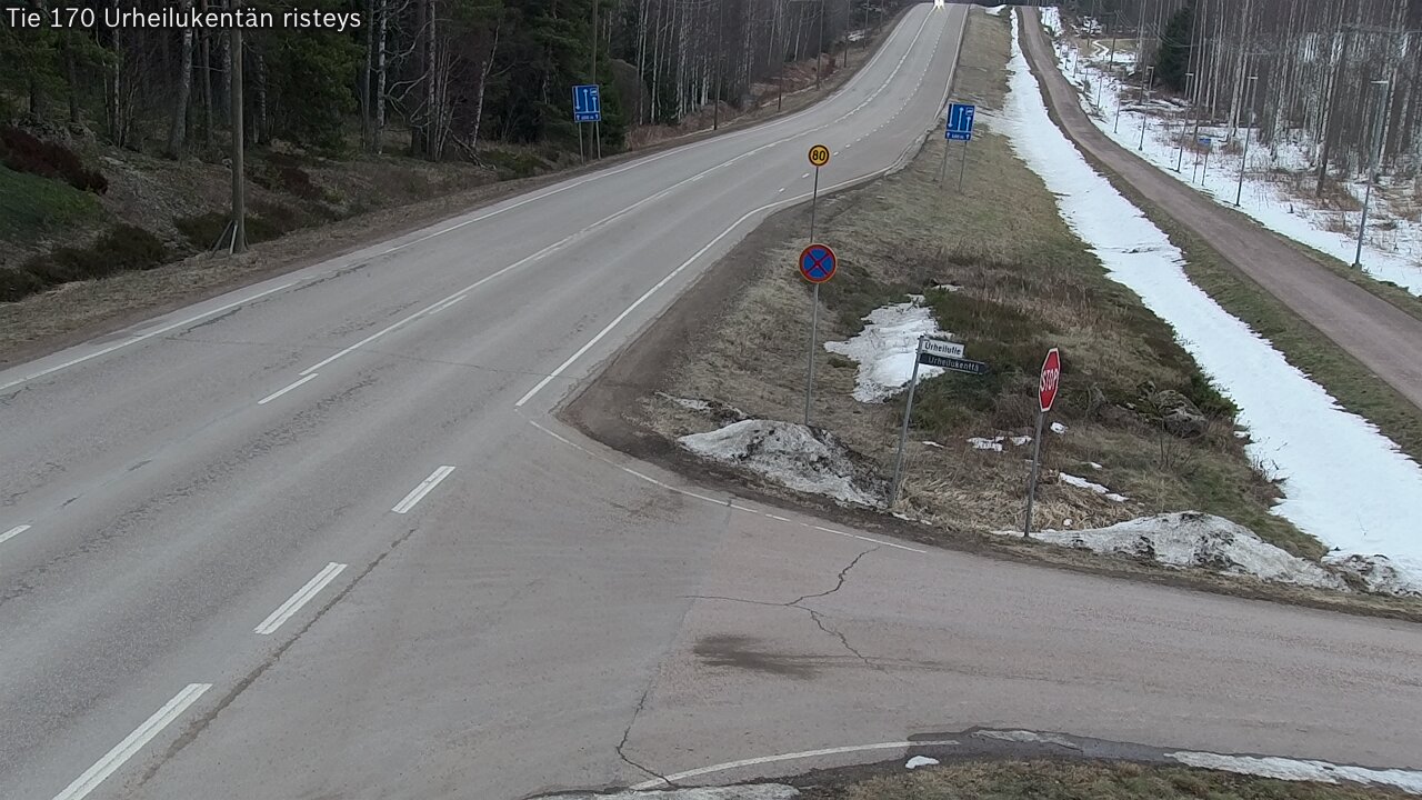 Weather Camera Image Road 170 Virolahti Sports field crossing, Virolahti, Kymenlaakso