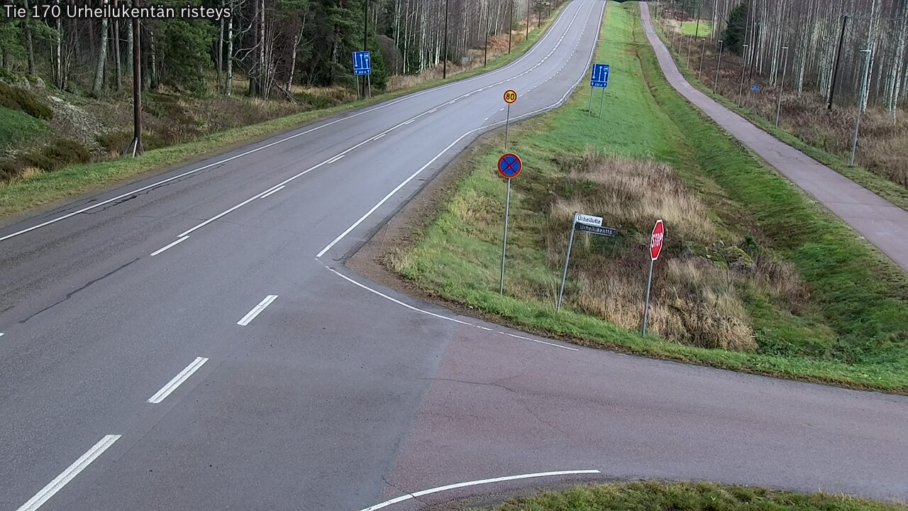 Kelikamerat Kuva Tie 170 Virolahti Urheilukentän risteys, Virolahti, Kymenlaakso