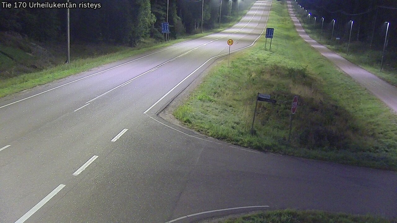Kelikamerat Kuva Tie 170 Virolahti Urheilukentän risteys, Virolahti, Kymenlaakso