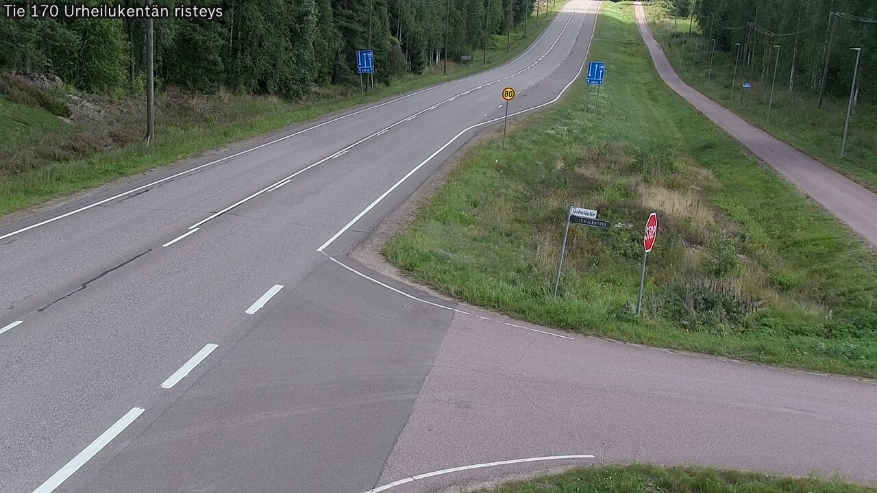 Kelikamerat Kuva Tie 170 Virolahti Urheilukentän risteys, Virolahti, Kymenlaakso