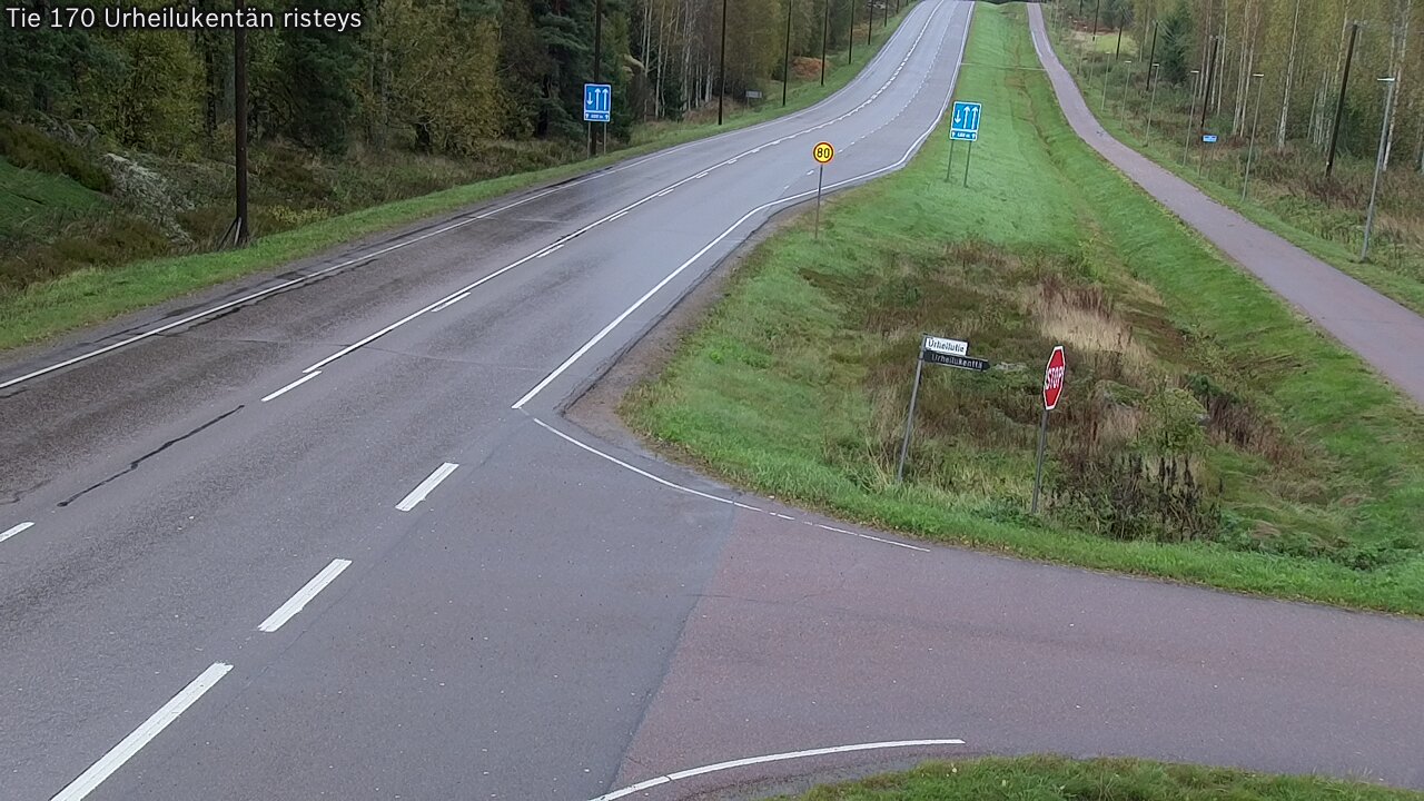 Kelikamerat Kuva Tie 170 Virolahti Urheilukentän risteys, Virolahti, Kymenlaakso