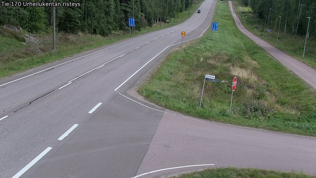Kelikamerat Kuva Tie 170 Virolahti Urheilukentän risteys, Virolahti, Kymenlaakso