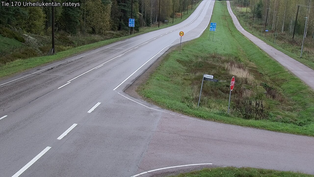 Kelikamerat Kuva Tie 170 Virolahti Urheilukentän risteys, Virolahti, Kymenlaakso