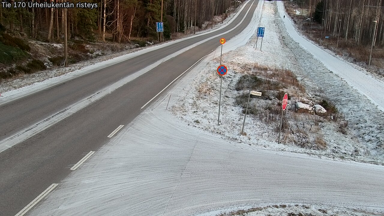 Kelikamerat Kuva Tie 170 Virolahti Urheilukentän risteys, Virolahti, Kymenlaakso