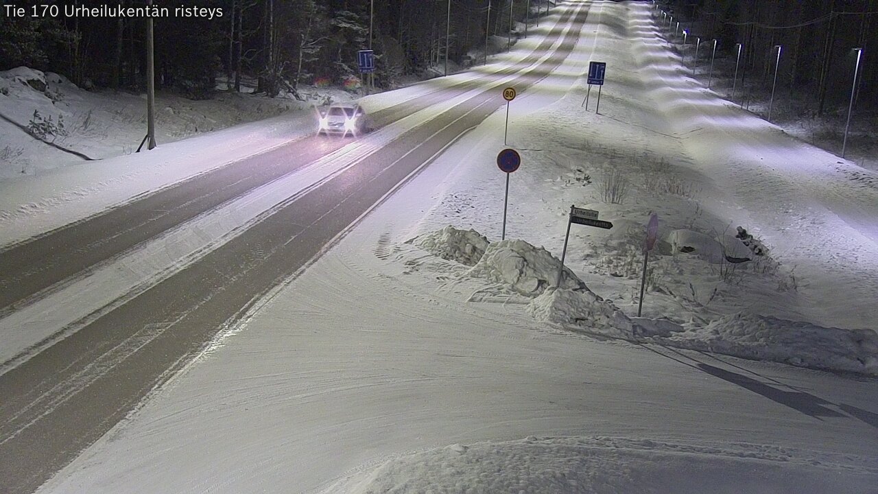Kelikamerat Kuva Tie 170 Virolahti Urheilukentän risteys, Virolahti, Kymenlaakso