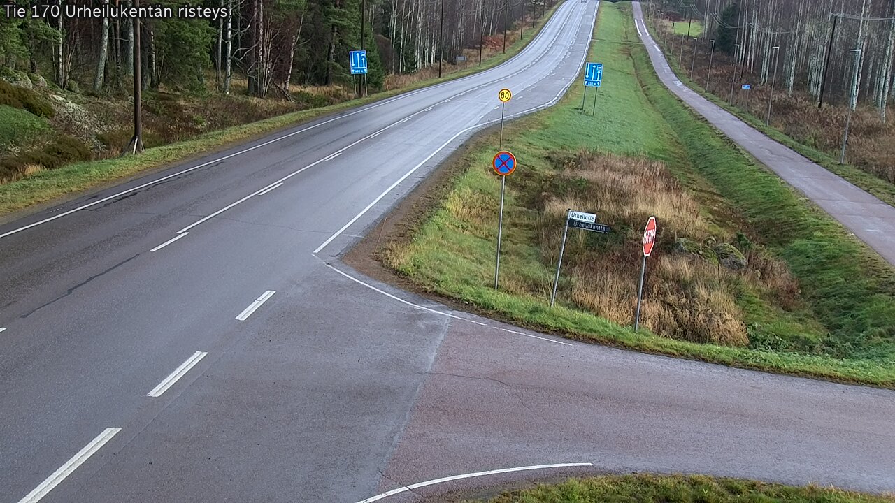 Kelikamerat Kuva Tie 170 Virolahti Urheilukentän risteys, Virolahti, Kymenlaakso