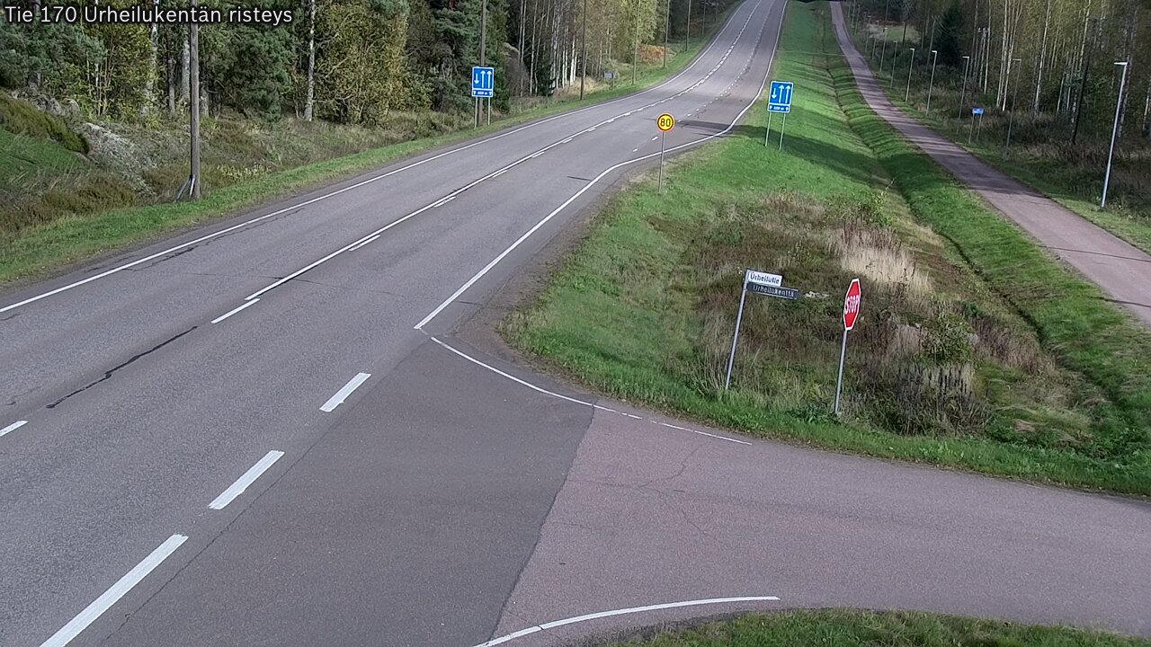 Kelikamerat Kuva Tie 170 Virolahti Urheilukentän risteys, Virolahti, Kymenlaakso