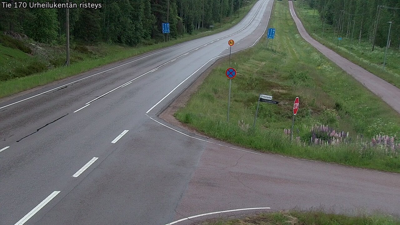 Kelikamerat Kuva Tie 170 Virolahti Urheilukentän risteys, Virolahti, Kymenlaakso