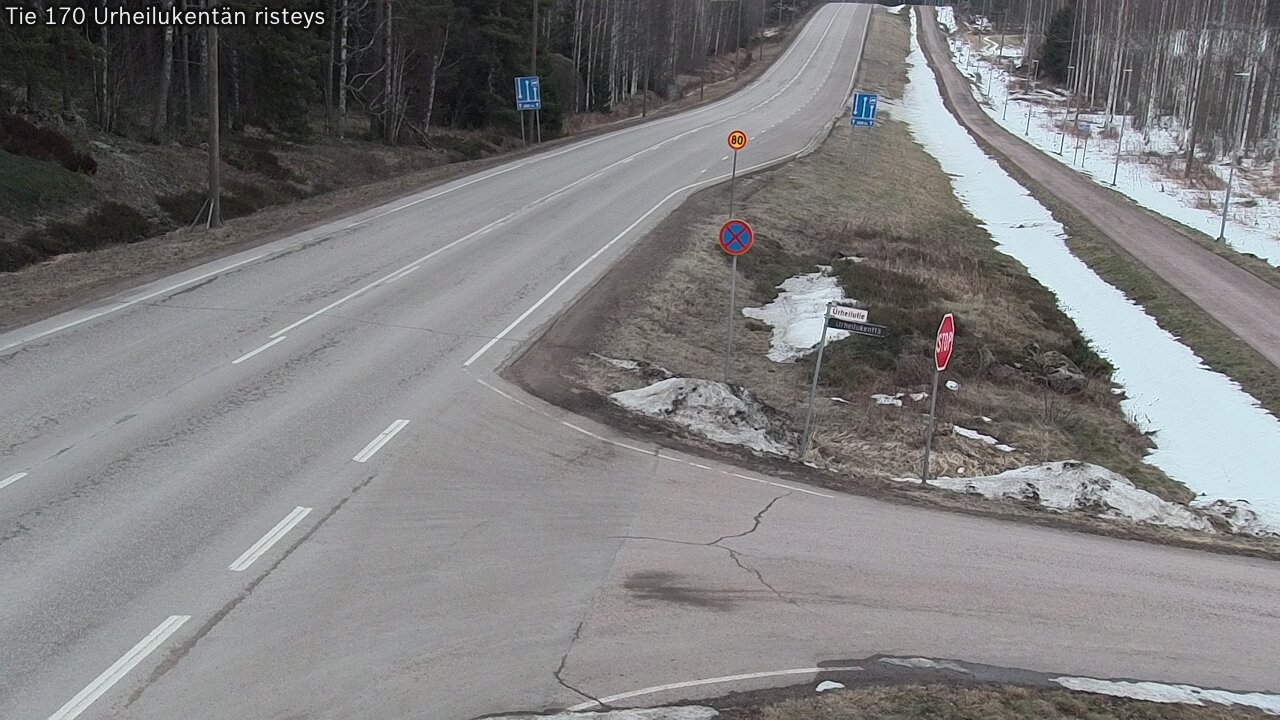 Weather Camera Image Road 170 Virolahti Sports field crossing, Virolahti, Kymenlaakso