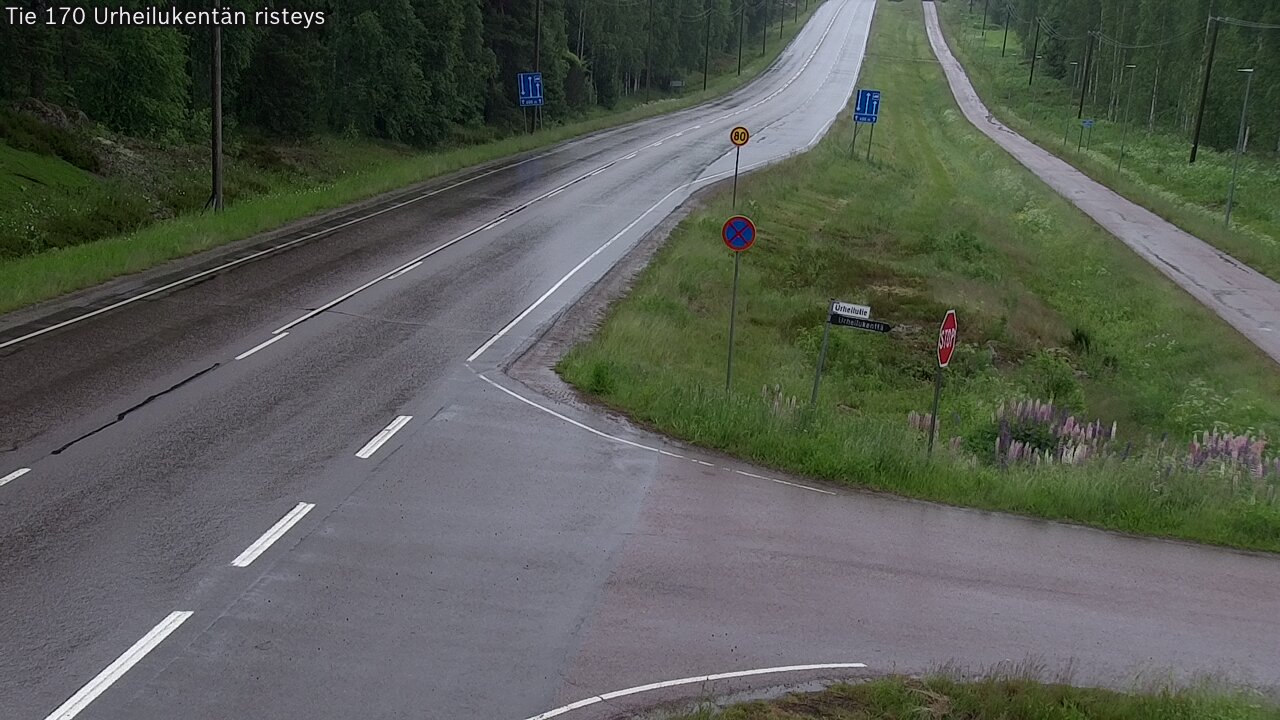 Kelikamerat Kuva Tie 170 Virolahti Urheilukentän risteys, Virolahti, Kymenlaakso