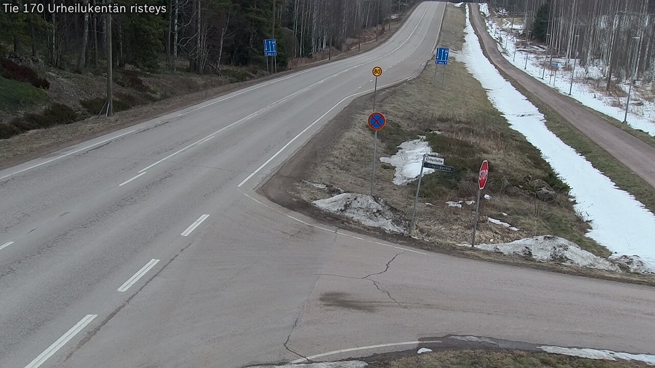 Weather Camera Image Road 170 Virolahti Sports field crossing, Virolahti, Kymenlaakso