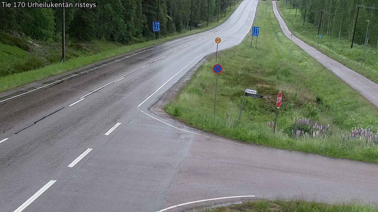 Kelikamerat Kuva Tie 170 Virolahti Urheilukentän risteys, Virolahti, Kymenlaakso