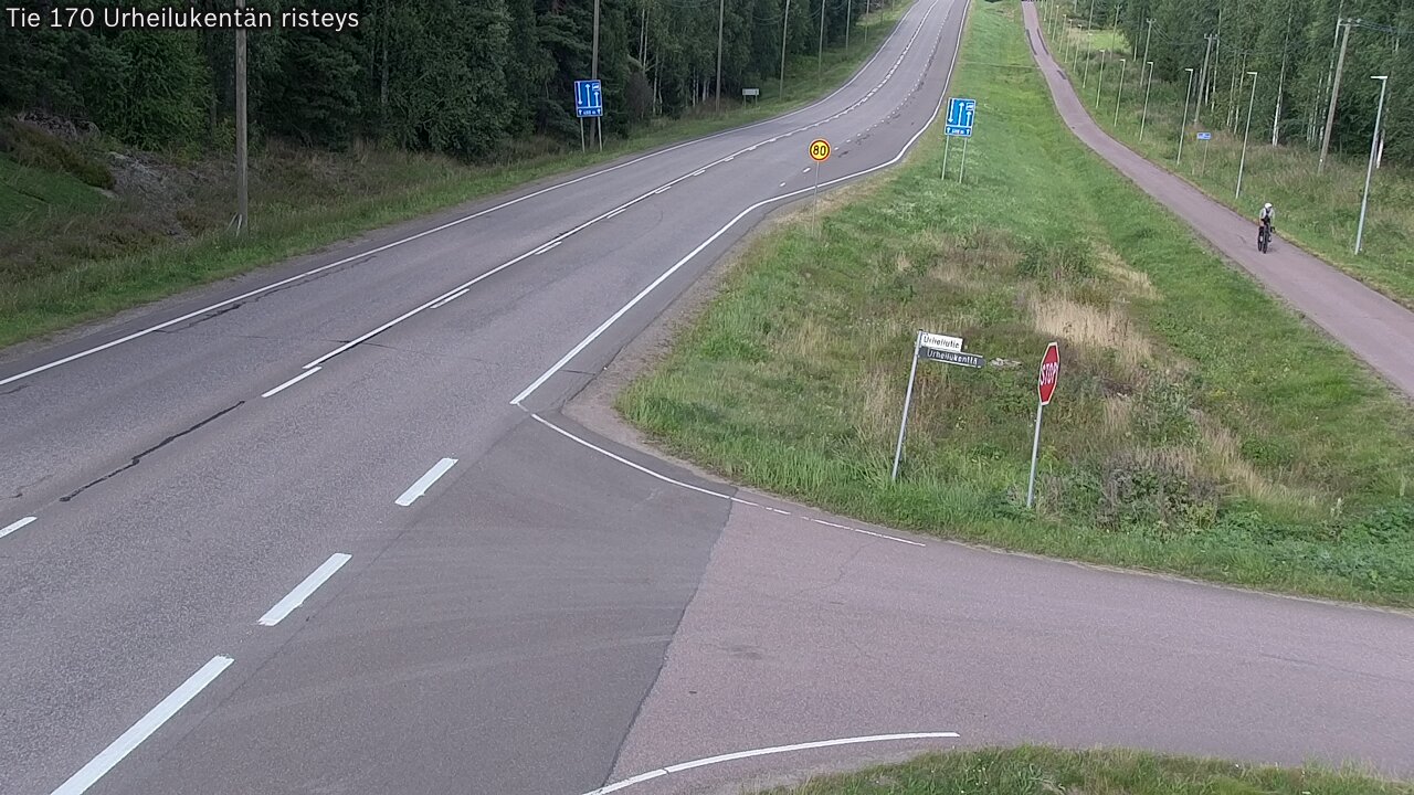 Kelikamerat Kuva Tie 170 Virolahti Urheilukentän risteys, Virolahti, Kymenlaakso