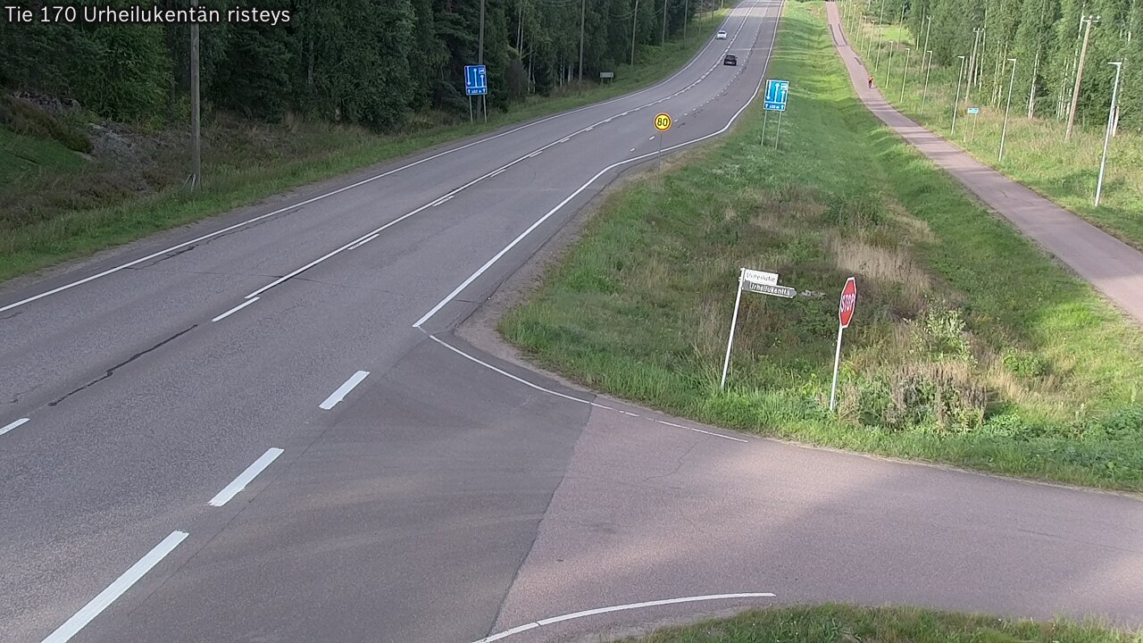 Kelikamerat Kuva Tie 170 Virolahti Urheilukentän risteys, Virolahti, Kymenlaakso