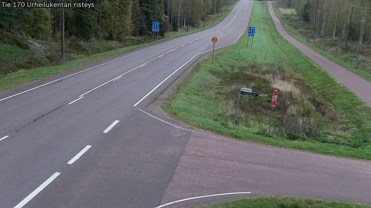 Kelikamerat Kuva Tie 170 Virolahti Urheilukentän risteys, Virolahti, Kymenlaakso