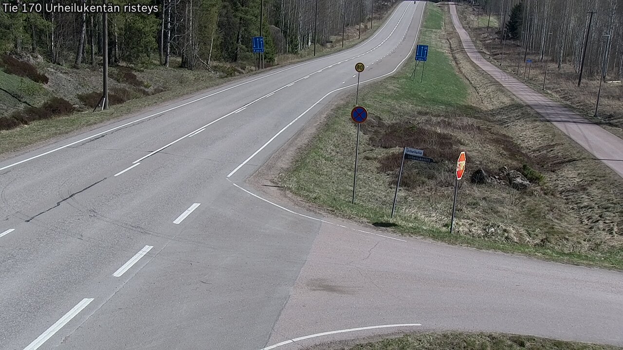 Kelikamerat Kuva Tie 170 Virolahti Urheilukentän risteys, Virolahti, Kymenlaakso