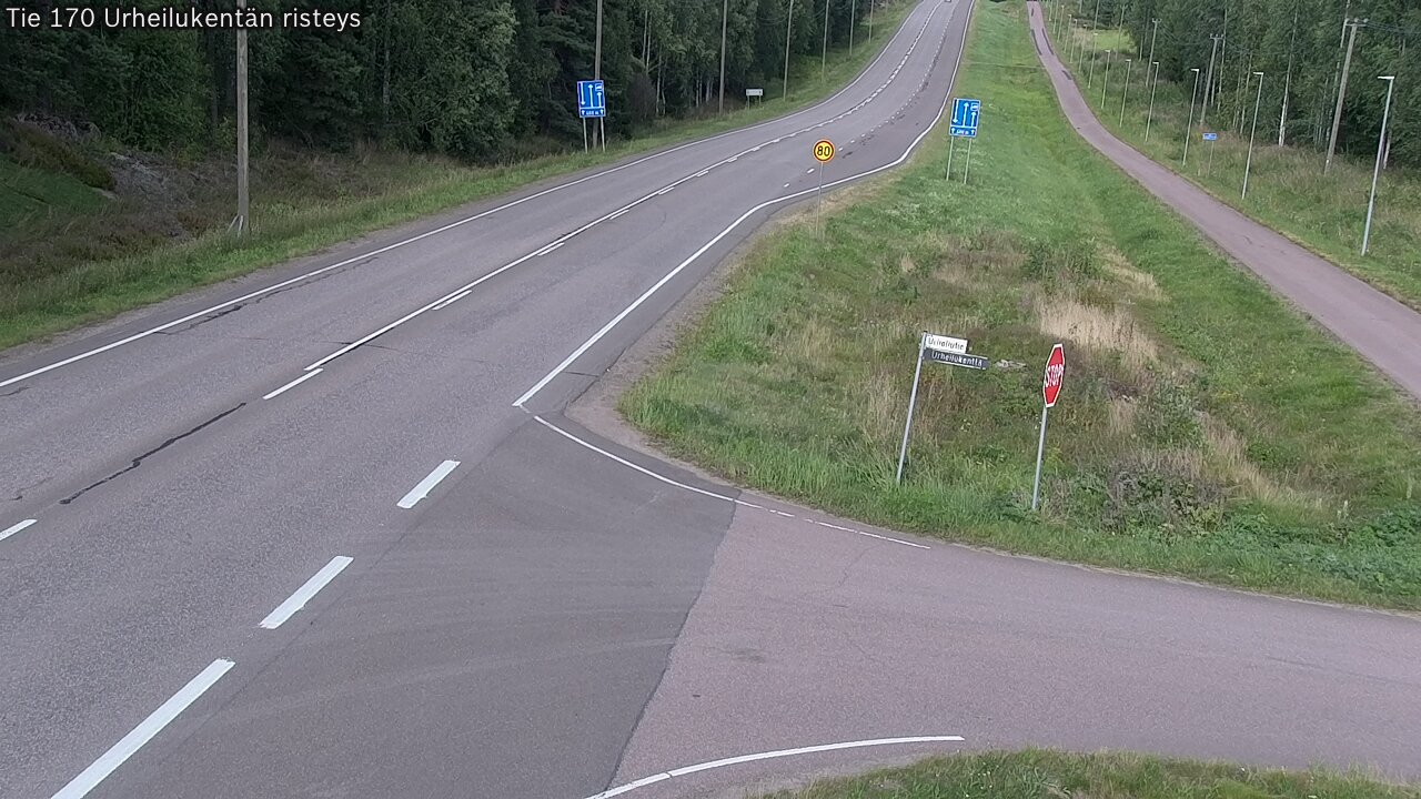 Kelikamerat Kuva Tie 170 Virolahti Urheilukentän risteys, Virolahti, Kymenlaakso