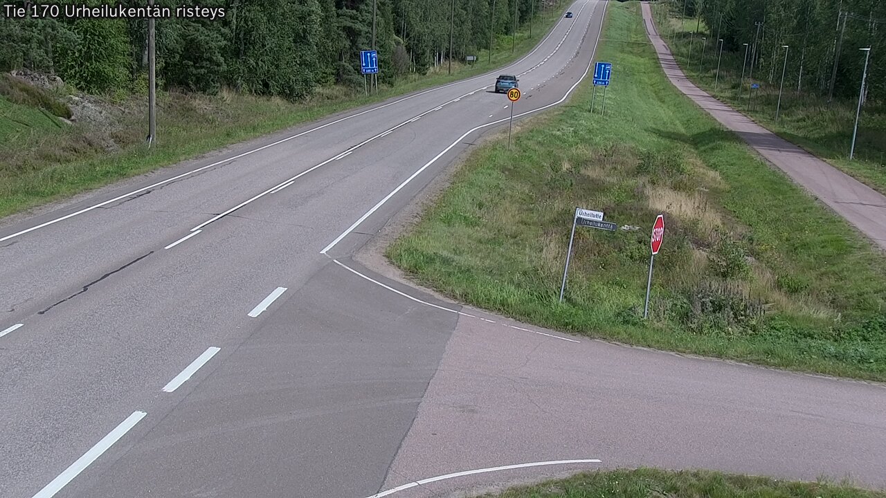 Kelikamerat Kuva Tie 170 Virolahti Urheilukentän risteys, Virolahti, Kymenlaakso
