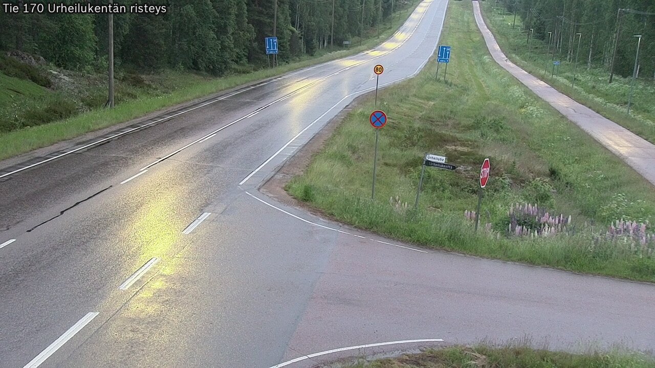 Kelikamerat Kuva Tie 170 Virolahti Urheilukentän risteys, Virolahti, Kymenlaakso