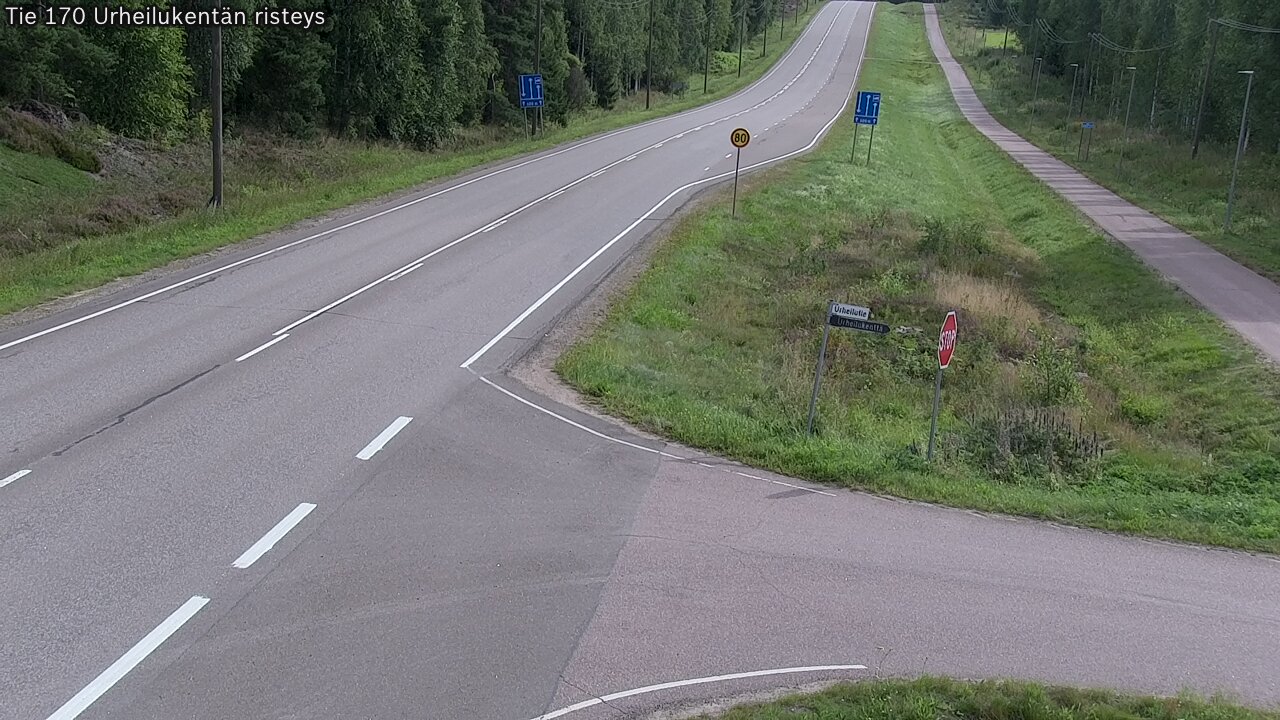 Kelikamerat Kuva Tie 170 Virolahti Urheilukentän risteys, Virolahti, Kymenlaakso