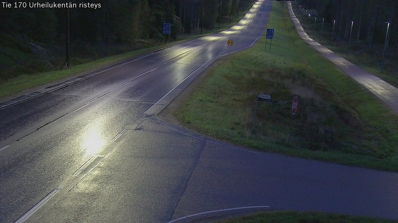Kelikamerat Kuva Tie 170 Virolahti Urheilukentän risteys, Virolahti, Kymenlaakso