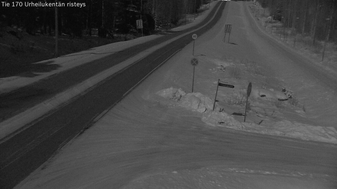Kelikamerat Kuva Tie 170 Virolahti Urheilukentän risteys, Virolahti, Kymenlaakso