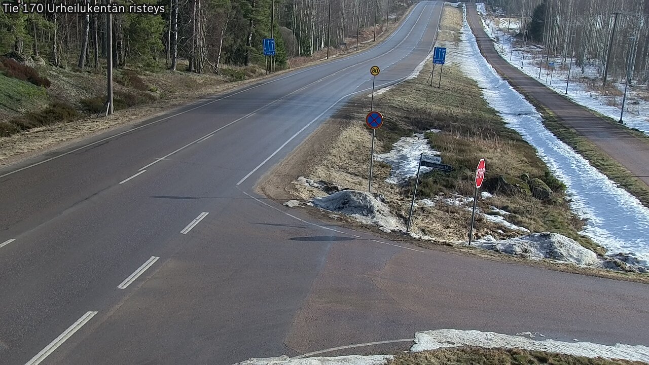 Kelikamerat Kuva Tie 170 Virolahti Urheilukentän risteys, Virolahti, Kymenlaakso