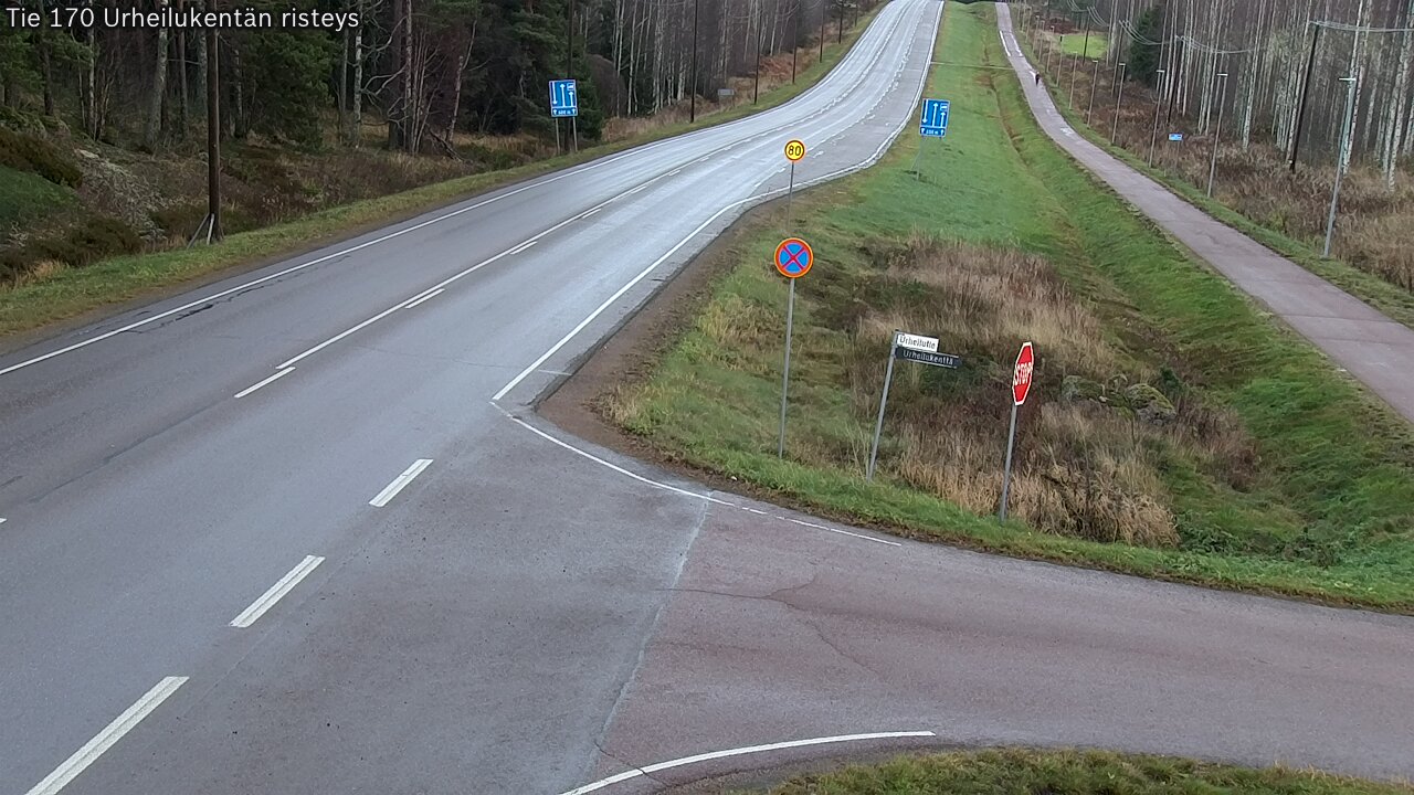 Kelikamerat Kuva Tie 170 Virolahti Urheilukentän risteys, Virolahti, Kymenlaakso