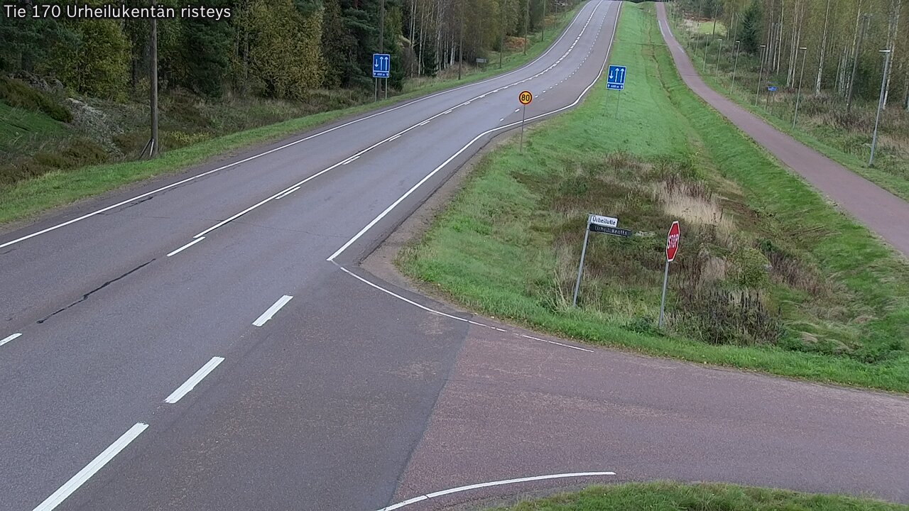 Kelikamerat Kuva Tie 170 Virolahti Urheilukentän risteys, Virolahti, Kymenlaakso