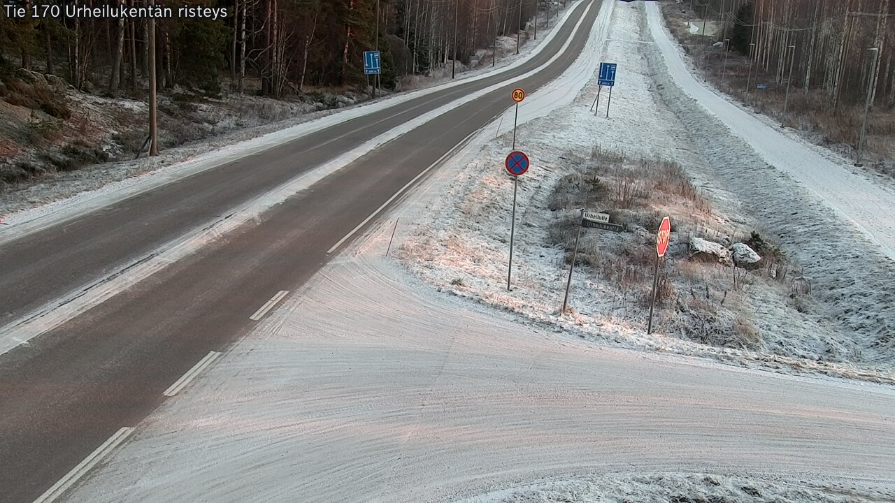 Kelikamerat Kuva Tie 170 Virolahti Urheilukentän risteys, Virolahti, Kymenlaakso