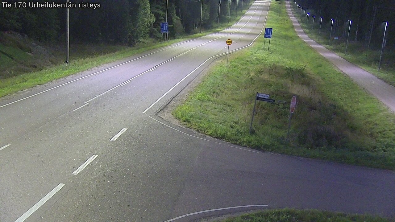 Kelikamerat Kuva Tie 170 Virolahti Urheilukentän risteys, Virolahti, Kymenlaakso