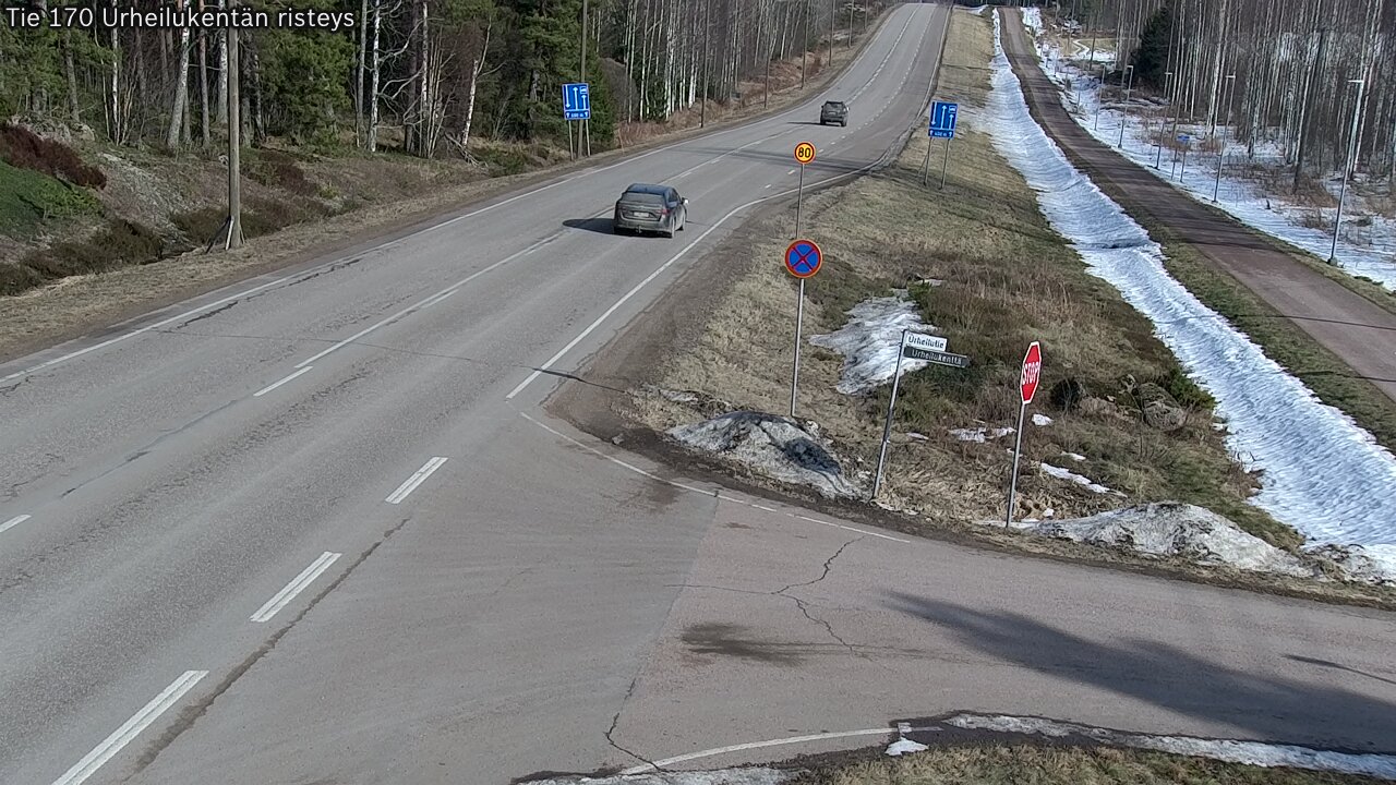 Kelikamerat Kuva Tie 170 Virolahti Urheilukentän risteys, Virolahti, Kymenlaakso