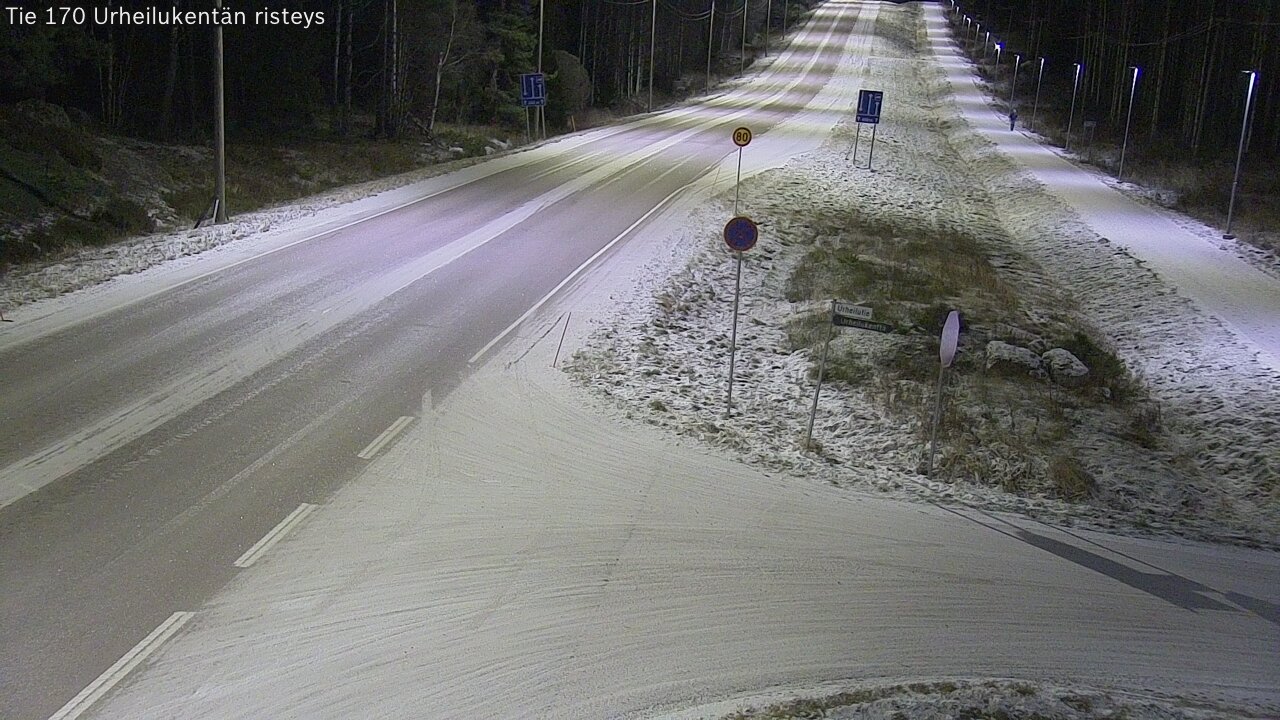 Kelikamerat Kuva Tie 170 Virolahti Urheilukentän risteys, Virolahti, Kymenlaakso