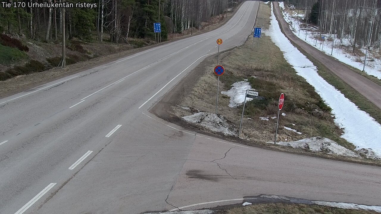 Weather Camera Image Road 170 Virolahti Sports field crossing, Virolahti, Kymenlaakso