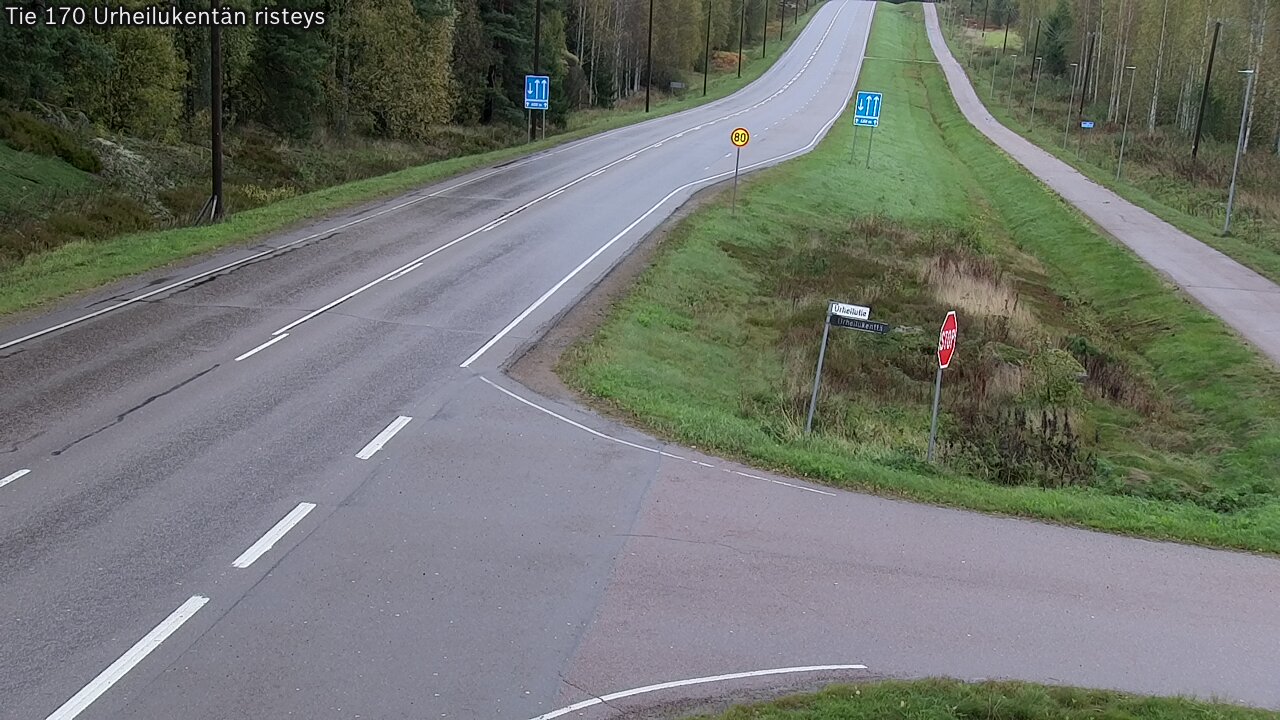 Kelikamerat Kuva Tie 170 Virolahti Urheilukentän risteys, Virolahti, Kymenlaakso