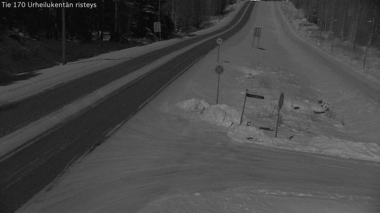 Kelikamerat Kuva Tie 170 Virolahti Urheilukentän risteys, Virolahti, Kymenlaakso