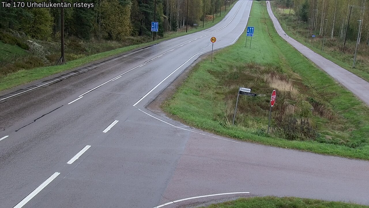 Kelikamerat Kuva Tie 170 Virolahti Urheilukentän risteys, Virolahti, Kymenlaakso