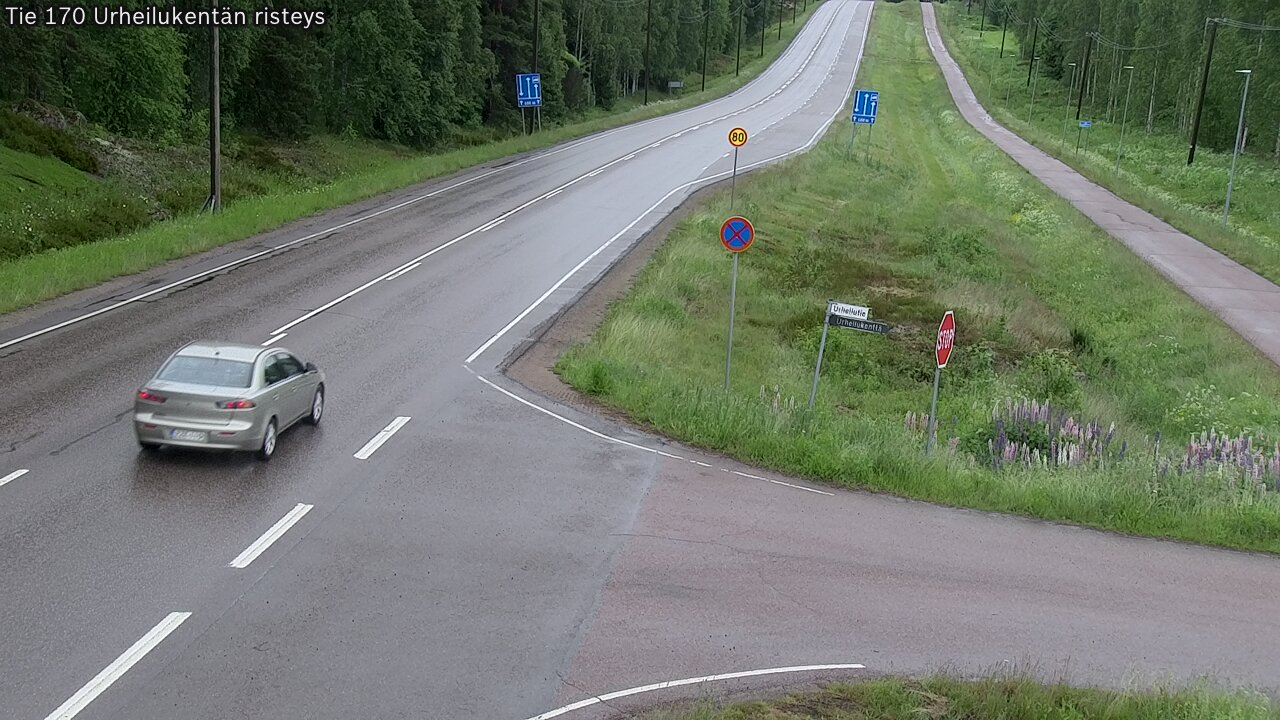 Kelikamerat Kuva Tie 170 Virolahti Urheilukentän risteys, Virolahti, Kymenlaakso