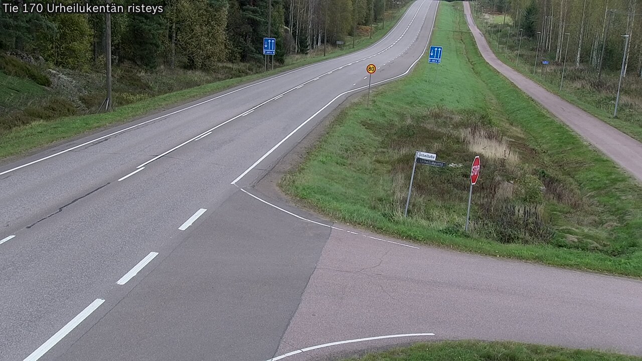 Kelikamerat Kuva Tie 170 Virolahti Urheilukentän risteys, Virolahti, Kymenlaakso
