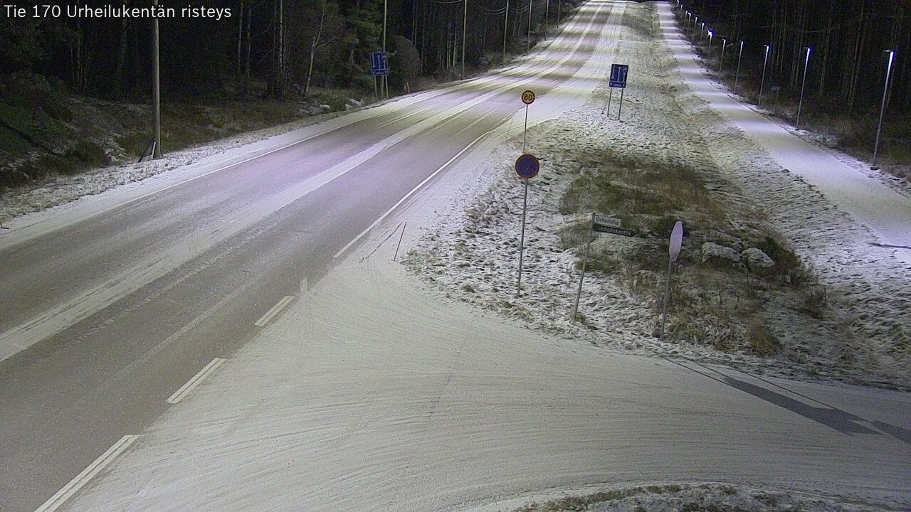 Kelikamerat Kuva Tie 170 Virolahti Urheilukentän risteys, Virolahti, Kymenlaakso