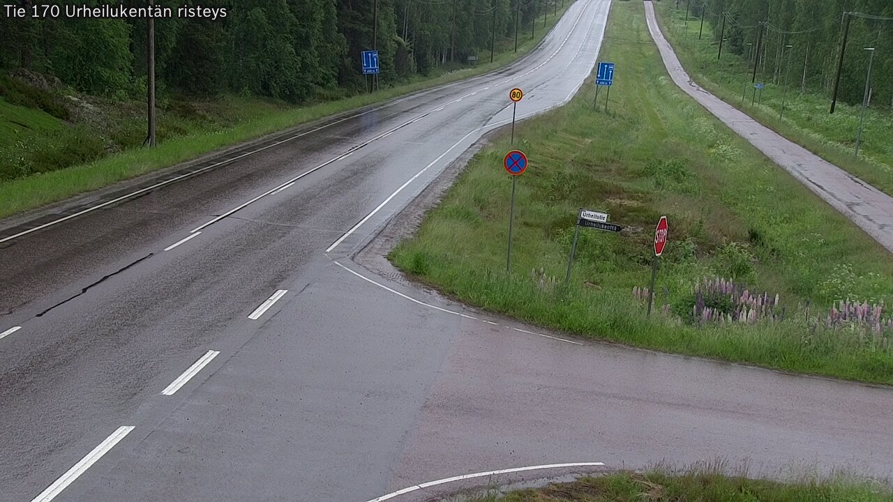 Kelikamerat Kuva Tie 170 Virolahti Urheilukentän risteys, Virolahti, Kymenlaakso