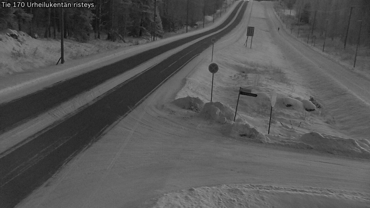 Kelikamerat Kuva Tie 170 Virolahti Urheilukentän risteys, Virolahti, Kymenlaakso