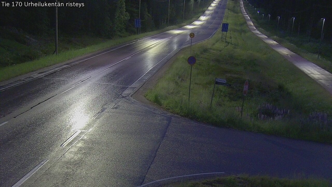 Kelikamerat Kuva Tie 170 Virolahti Urheilukentän risteys, Virolahti, Kymenlaakso